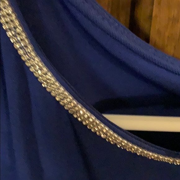 Blue MSK pipped bell sleeve shift dress. - Picture 4 of 5